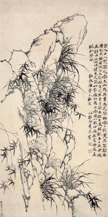 郑板桥一生痴迷于画竹,他把竹子比作君子,比作高人,也拿来比作自己