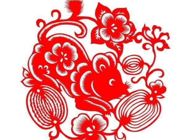 生肖鼠剪纸