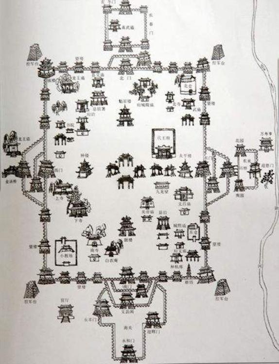 北魏时期平城地图