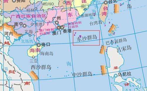 东沙岛地图位置图图片