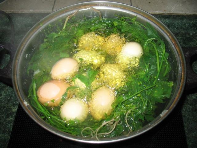 荠菜煮鸡蛋做法图片