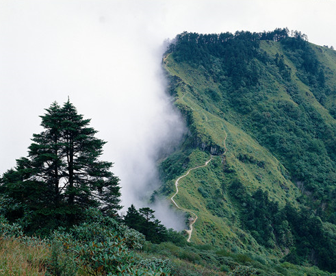 阴阳界西岭雪山图片