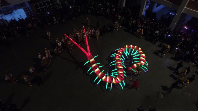 广东澄海的蜈蚣舞,始创于清光绪年间,迄今已逾百年