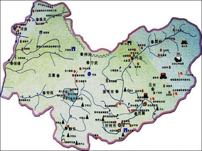 忻州古城导游图图片